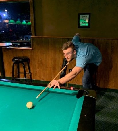 Me playing pool