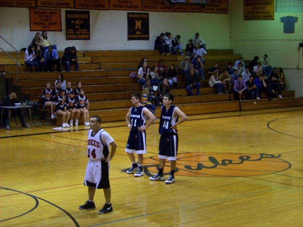 myself playing basketball