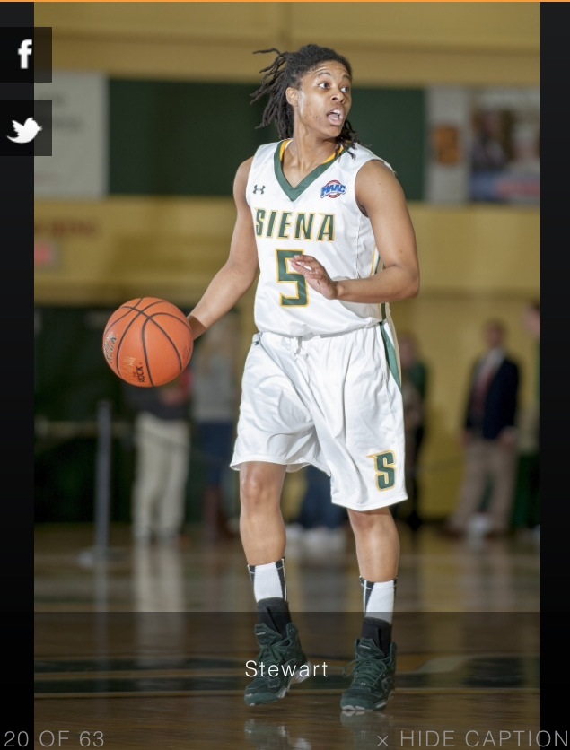 view of Point Guard Ciara Stewart